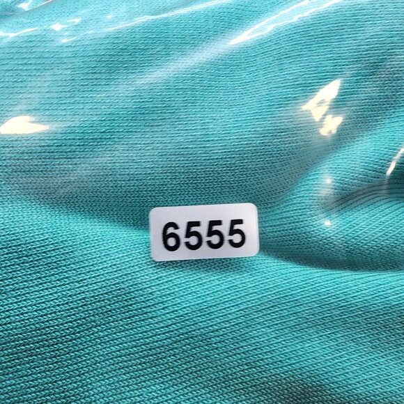 Womens Teal Pendleton Top Silk & Nylon Blend Short Sleeve Round Neck Size L - Picture 12 of 12